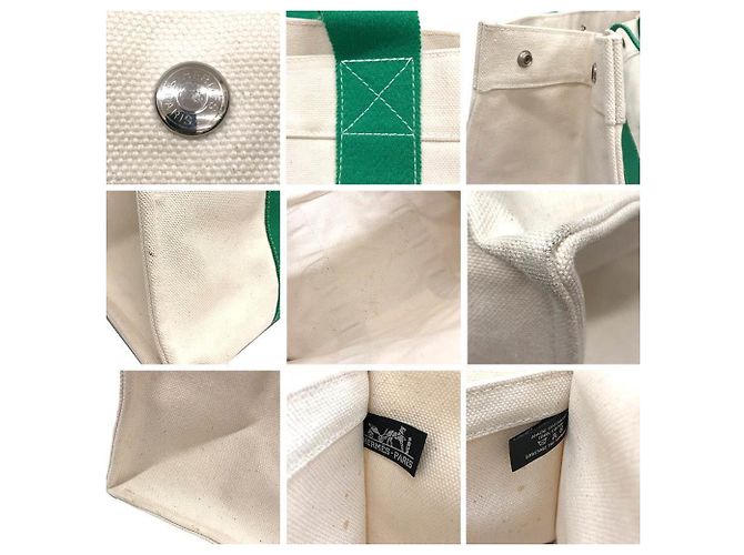 Hermès HERMES Bora GM Tragetasche Beige Grün - Ansicht 3
