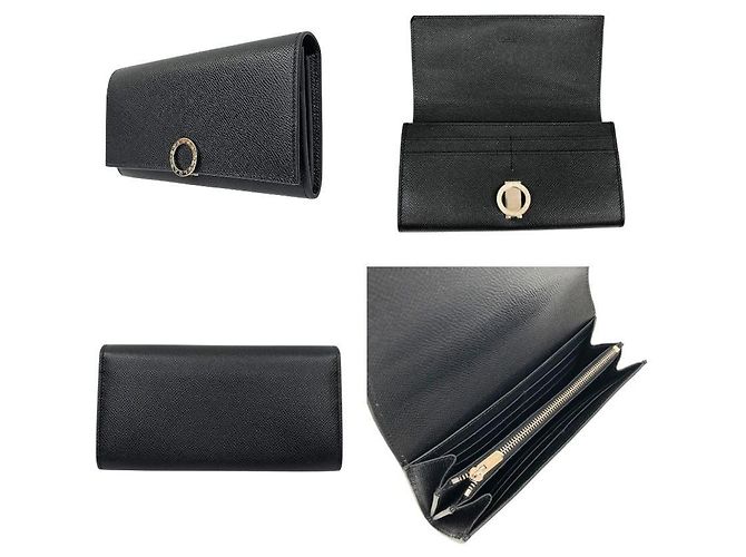 Bulgari Portafoglio lungo Clip Bvlgari in pelle nera Nero - vista 2