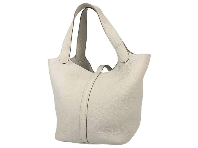 Hermès Hermes Picotin Lock Clemence PM Beige - view 2