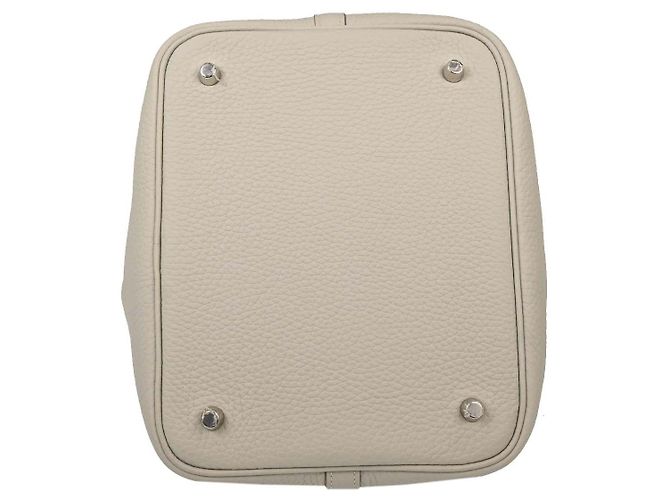 Hermès Hermes Picotin Lock Clemence PM Beige - view 6