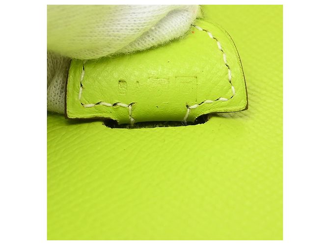Hermès Borsa Hermes Evelyne Gen III Clemence PM Verde - vista 5