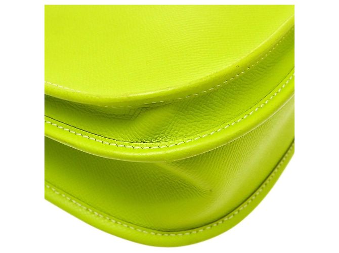 Hermès Borsa Hermes Evelyne Gen III Clemence PM Verde - vista 6