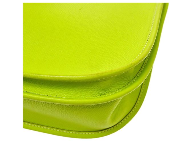 Hermès Borsa Hermes Evelyne Gen III Clemence PM Verde - vista 7