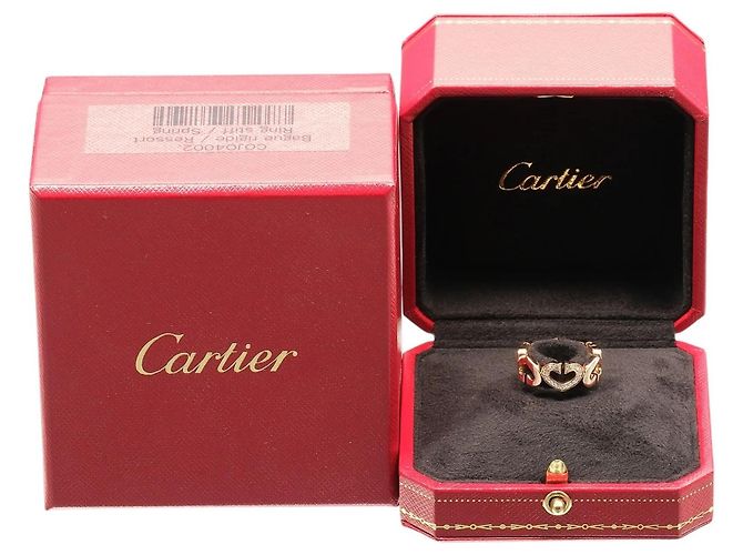 Anello Cartier C Heart in oro rosa 18K - vista 10
