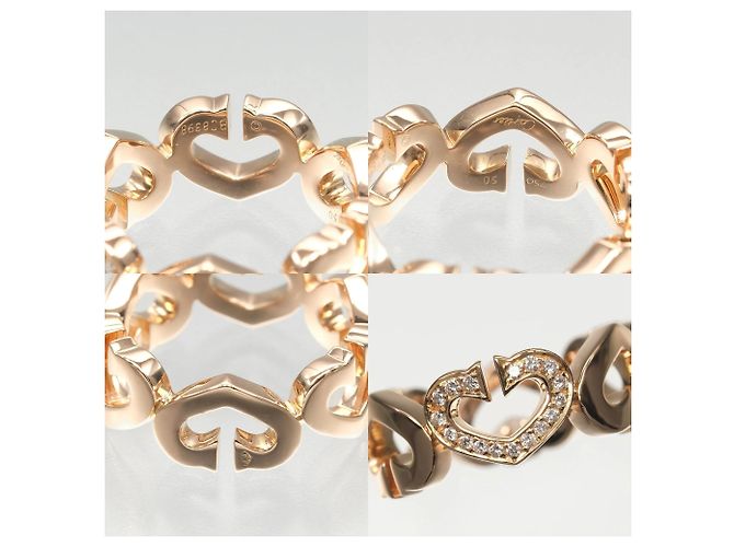 Anello Cartier C Heart in oro rosa 18K - vista 4