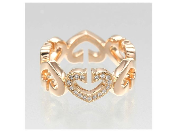 Anello Cartier C Heart in oro rosa 18K - vista 7