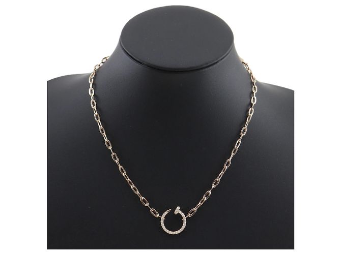 Collana Juste un Clou Pave in oro rosa 18K di Cartier - vista 2
