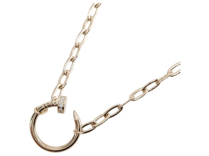 Collana Juste un Clou Pave in oro rosa 18K di Cartier - vista 3