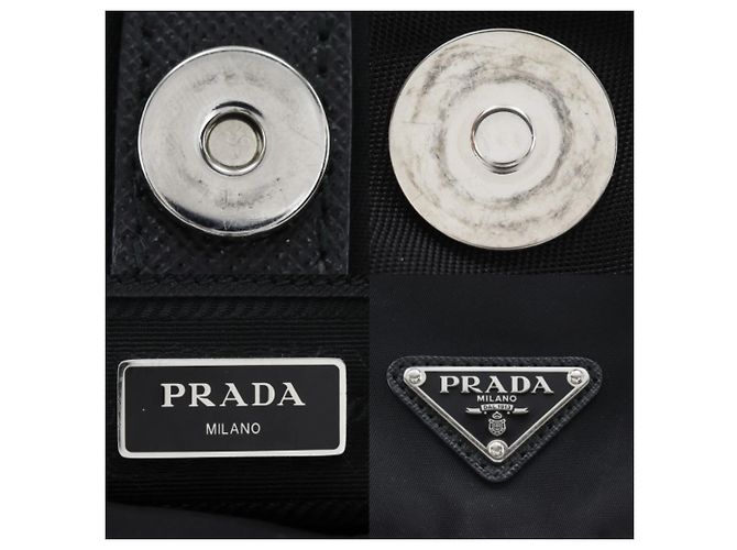Prada Nylon Rucksack 1BZ677 Schwarz - Ansicht 16