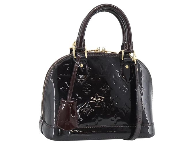 Louis Vuitton Alma Patent Leather BB Marrone - vista 3