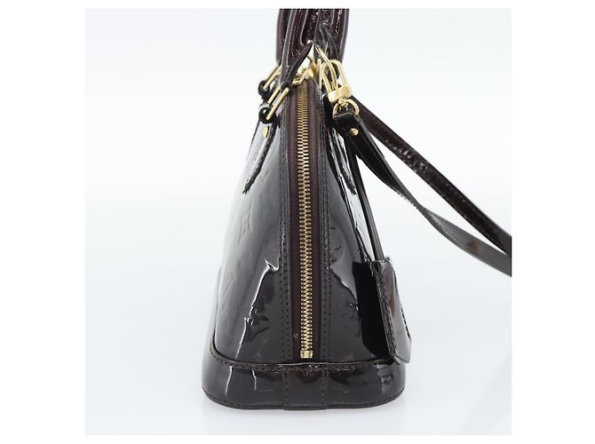 Louis Vuitton Alma Patent Leather BB Marrone - vista 4