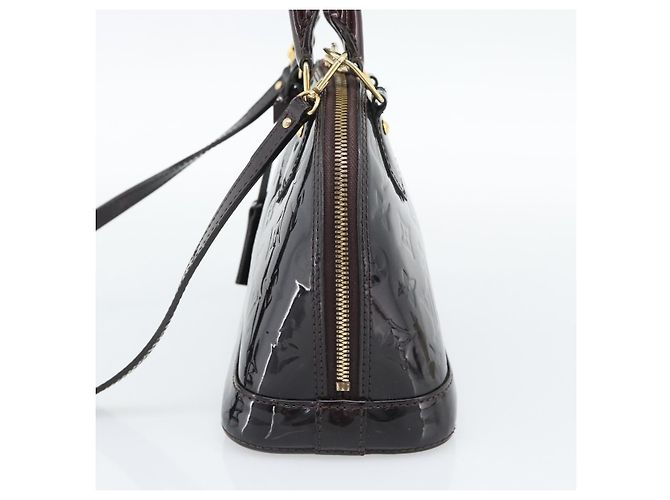 Louis Vuitton Alma Patent Leather BB Marrone - vista 5