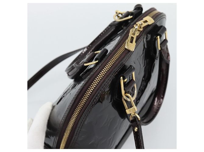 Louis Vuitton Alma Patent Leather BB Marrone - vista 6