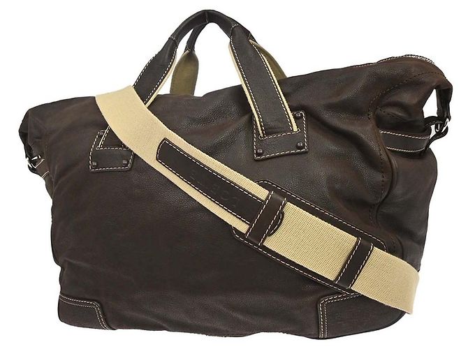 Borsa Loewe Anagram in pelle Marrone - vista 2