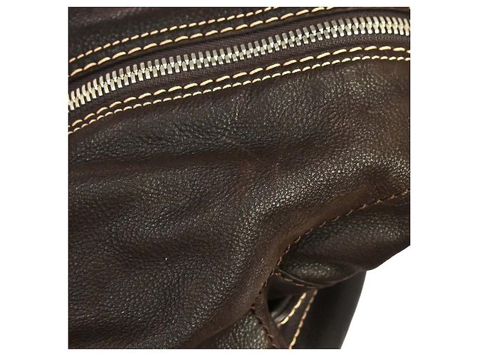 Borsa Loewe Anagram in pelle Marrone - vista 3