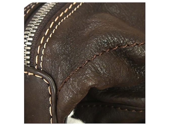 Borsa Loewe Anagram in pelle Marrone - vista 6