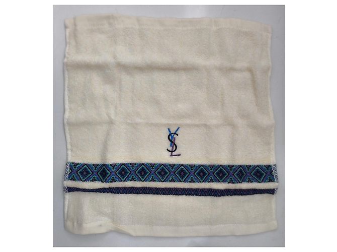 Set de serviettes Yves Saint Laurent monogramme YSL Multicolore Beige - vue 5