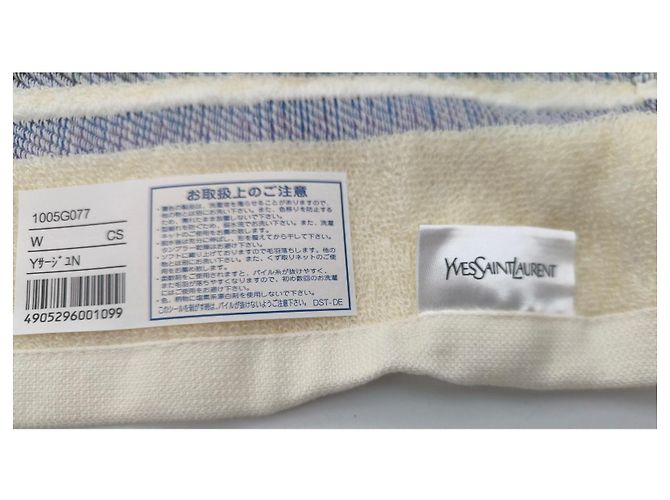 Set de serviettes Yves Saint Laurent monogramme YSL Multicolore Beige - vue 6