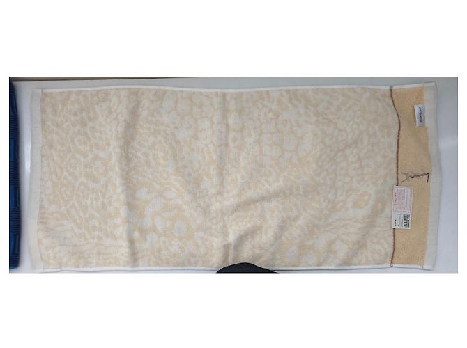 Serviette d'invité Yves Saint Laurent en coton beige Marron - vue 3