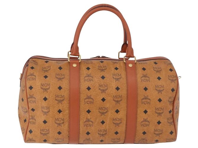 MCM Vicetos logogram boston 40 Marrone - vista 2