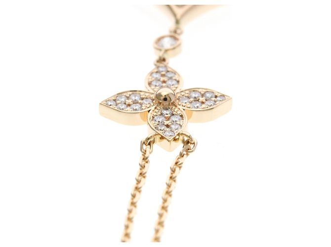 Louis Vuitton Color Blossom Lariat 18K Rose Gold con Nácar y Diamante Dorado - vista 7