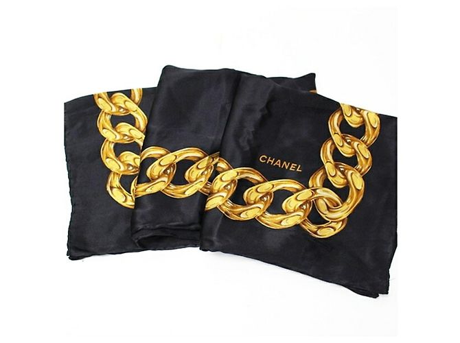 Bufanda Chanel negra Negro - vista 7