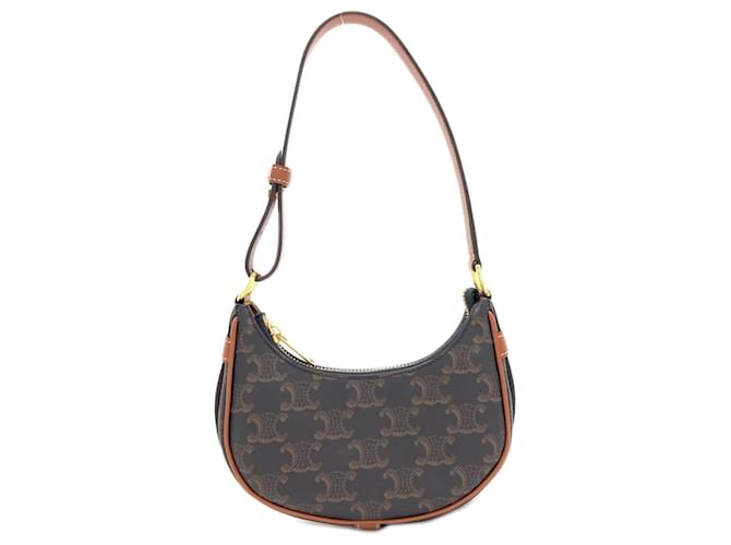 Céline Borsa a Spalla Celine Mini Ava Triomphe Marrone scuro - vista 2