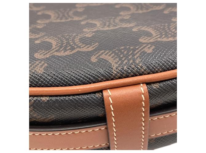 Céline Borsa a Spalla Celine Mini Ava Triomphe Marrone scuro - vista 6
