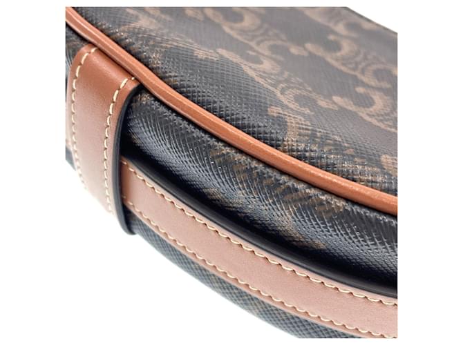 Céline Borsa a Spalla Celine Mini Ava Triomphe Marrone scuro - vista 7