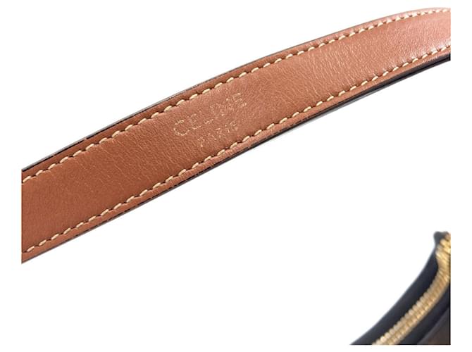 Céline Borsa a Spalla Celine Mini Ava Triomphe Marrone scuro - vista 9