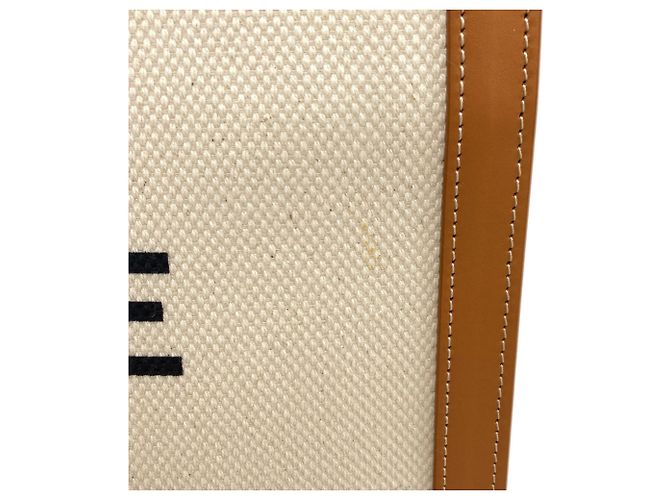 Céline Celine Vertikaler Cabas 2-Way Handtasche Weiß Beige - Ansicht 7