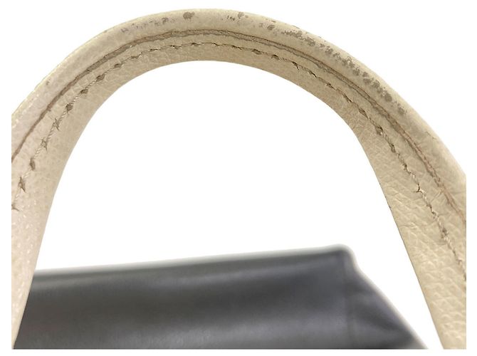 Céline Celine Vertical Cabas Small 2-Way Handtasche Schwarz Weiß - Ansicht 18