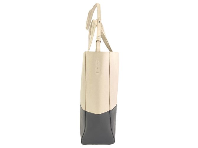 Céline Celine Vertical Cabas Small 2-Way Handtasche Schwarz Weiß - Ansicht 3