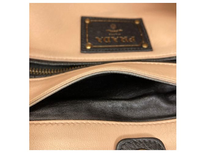 Borsa 2-Way in pelle di vitello nera di Prada Nero - vista 13