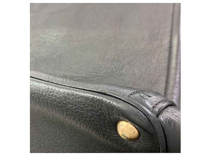 Borsa 2-Way in pelle di vitello nera di Prada Nero - vista 19