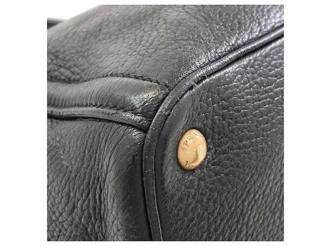 Borsa 2-Way in pelle di vitello nera di Prada Nero - vista 25