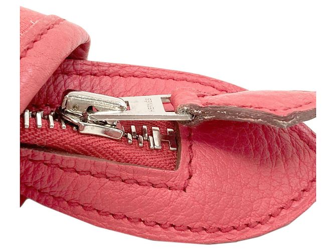 Hermès Hermes Garden Zip PM Tragetasche Pink - Ansicht 12