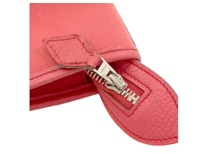 Hermès Hermes Garden Zip PM Tragetasche Pink - Ansicht 13