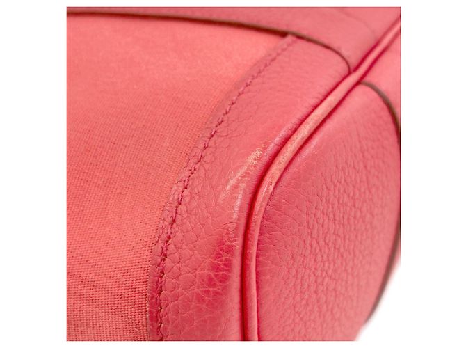 Hermès Hermes Garden Zip PM Tragetasche Pink - Ansicht 17