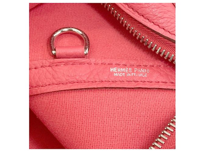 Hermès Hermes Garden Zip PM Tragetasche Pink - Ansicht 6