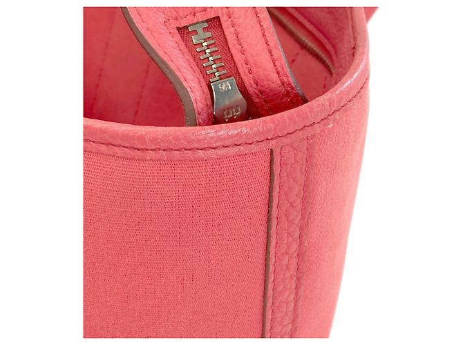 Hermès Hermes Garden Zip PM Tragetasche Pink - Ansicht 9