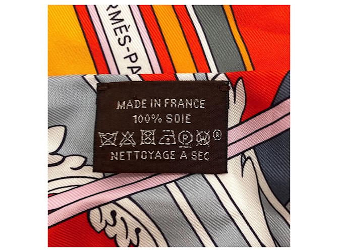 Hermès Foulard in seta Twilly Hermes Arancione - vista 5