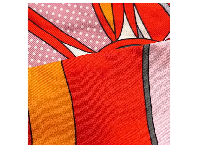 Hermès Foulard in seta Twilly Hermes Arancione - vista 7
