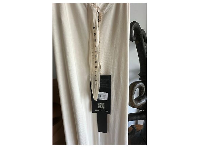 Autre Marque Mono Santamuerte de seda y algodón marfil Beige - vista 3