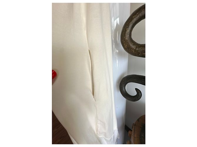 Autre Marque Mono Santamuerte de seda y algodón marfil Beige - vista 6