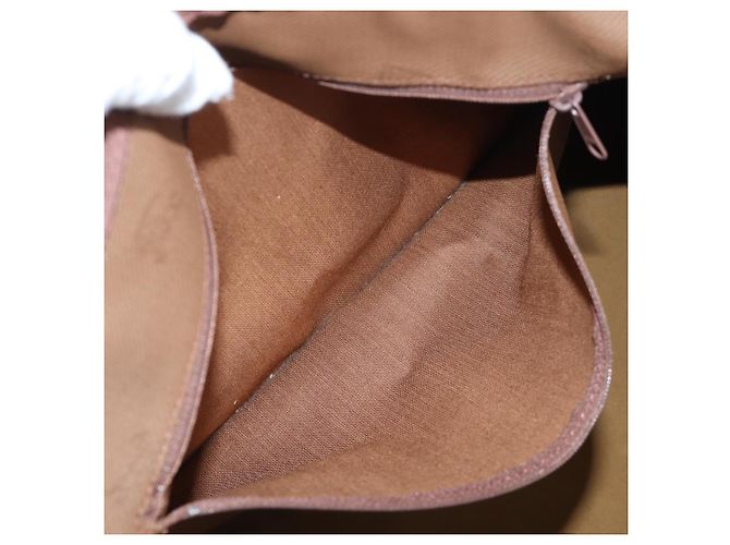 Borsa Boston Burberrys Nova Check in tela beige e oro Auth 192209 D'oro - vista 24