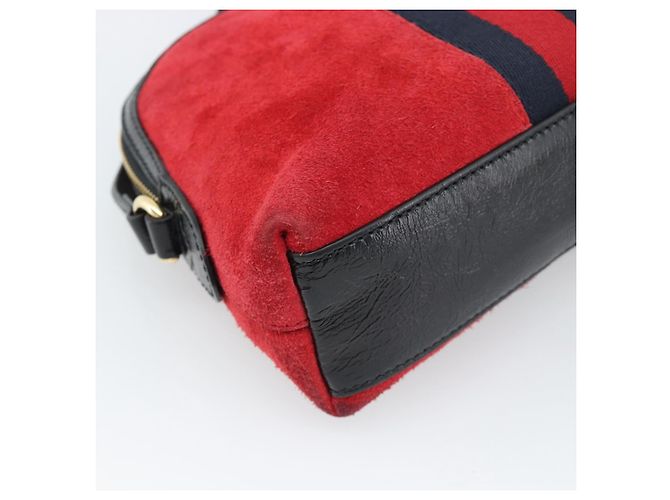 Borsa a tracolla GUCCI Ophidia Sherry Line Pelle Rossa Oro 499621 Auth am12084A Rosso D'oro - vista 11