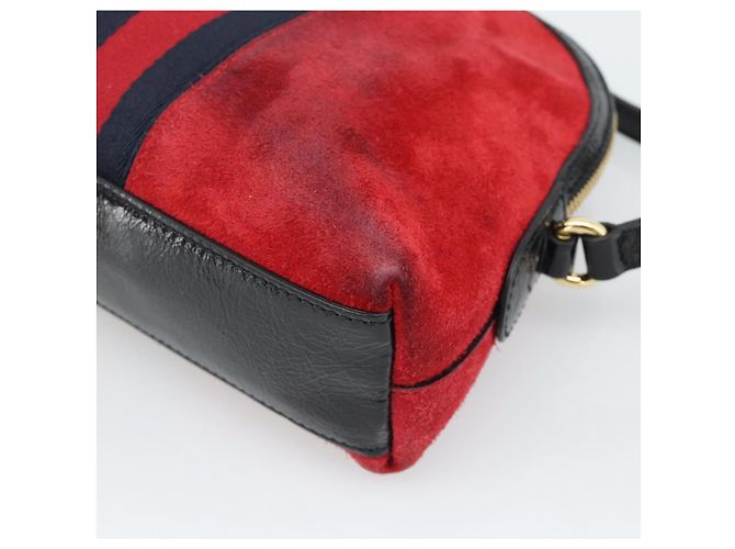 Borsa a tracolla GUCCI Ophidia Sherry Line Pelle Rossa Oro 499621 Auth am12084A Rosso D'oro - vista 12