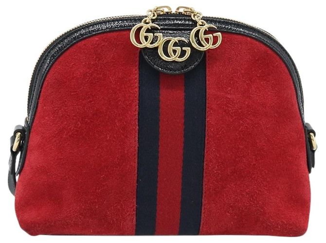 Borsa a tracolla GUCCI Ophidia Sherry Line Pelle Rossa Oro 499621 Auth am12084A Rosso D'oro - vista 2