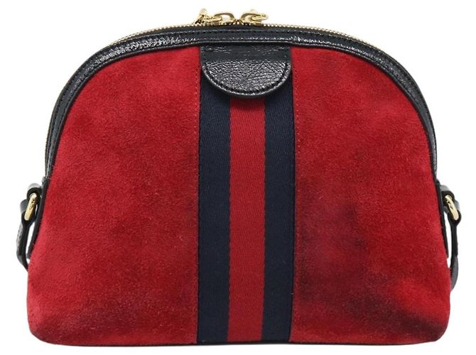 Borsa a tracolla GUCCI Ophidia Sherry Line Pelle Rossa Oro 499621 Auth am12084A Rosso D'oro - vista 3